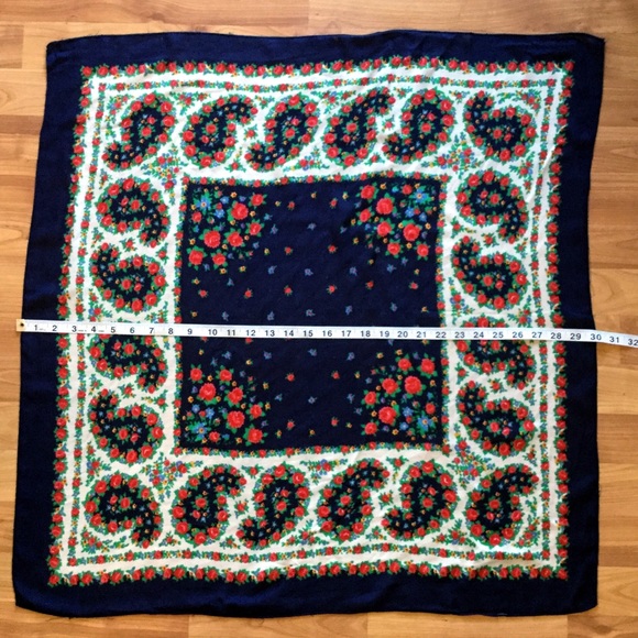 Vintage Square Scarf - Picture 5 of 8